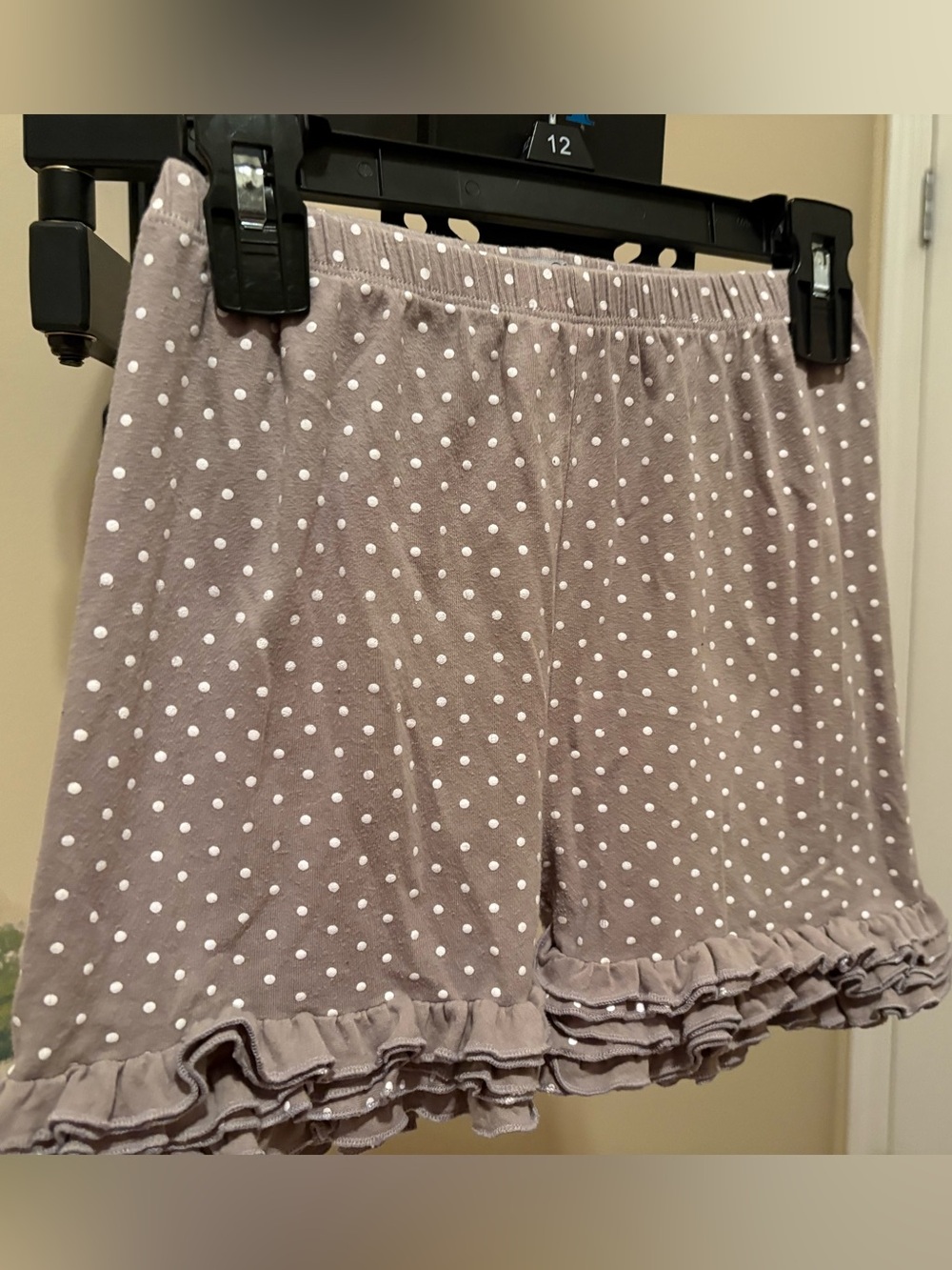 Kids polka dot frilly shorts